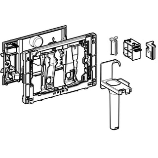 Geberit Sigma 12 cm DuoFresh toiletstickhouder antracietgrijs